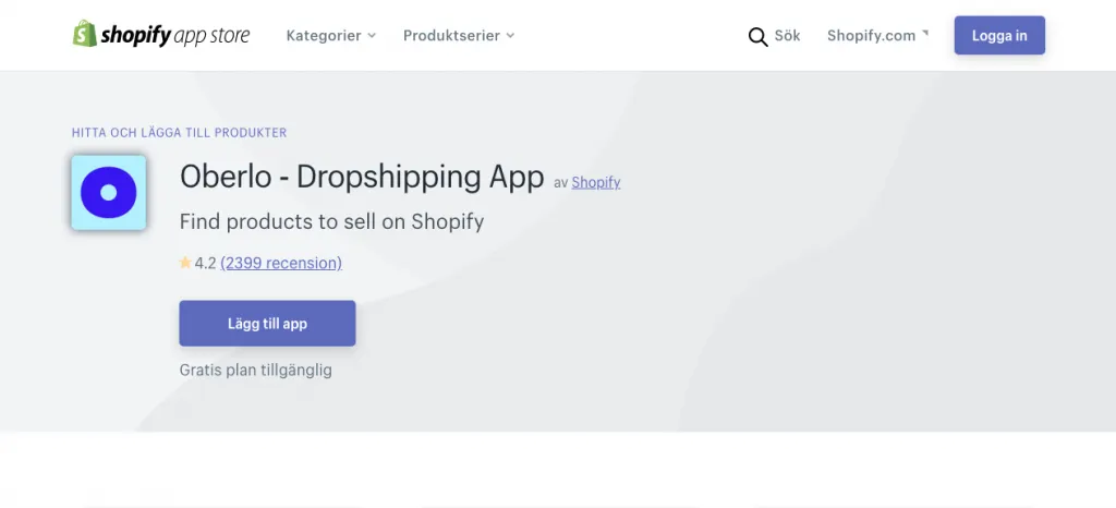 Dropshipping Oberlo